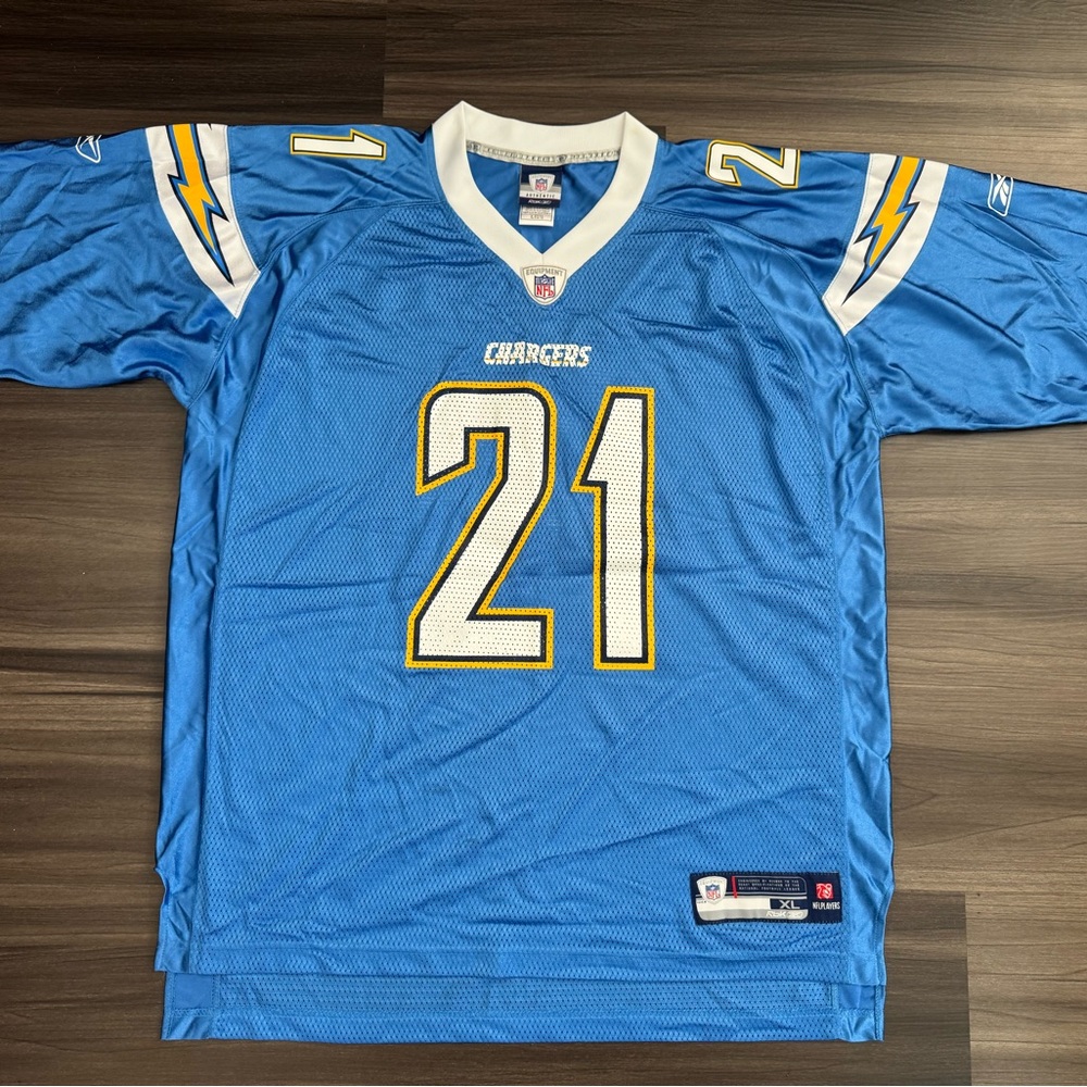 Reebok Chargers Jersey LaDainian Tomlinson #21 NFL Home Powder Blue Jersey XL